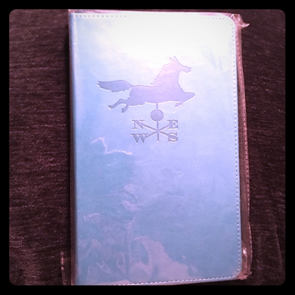 NEW Teal Horse Embossed Leather Journal